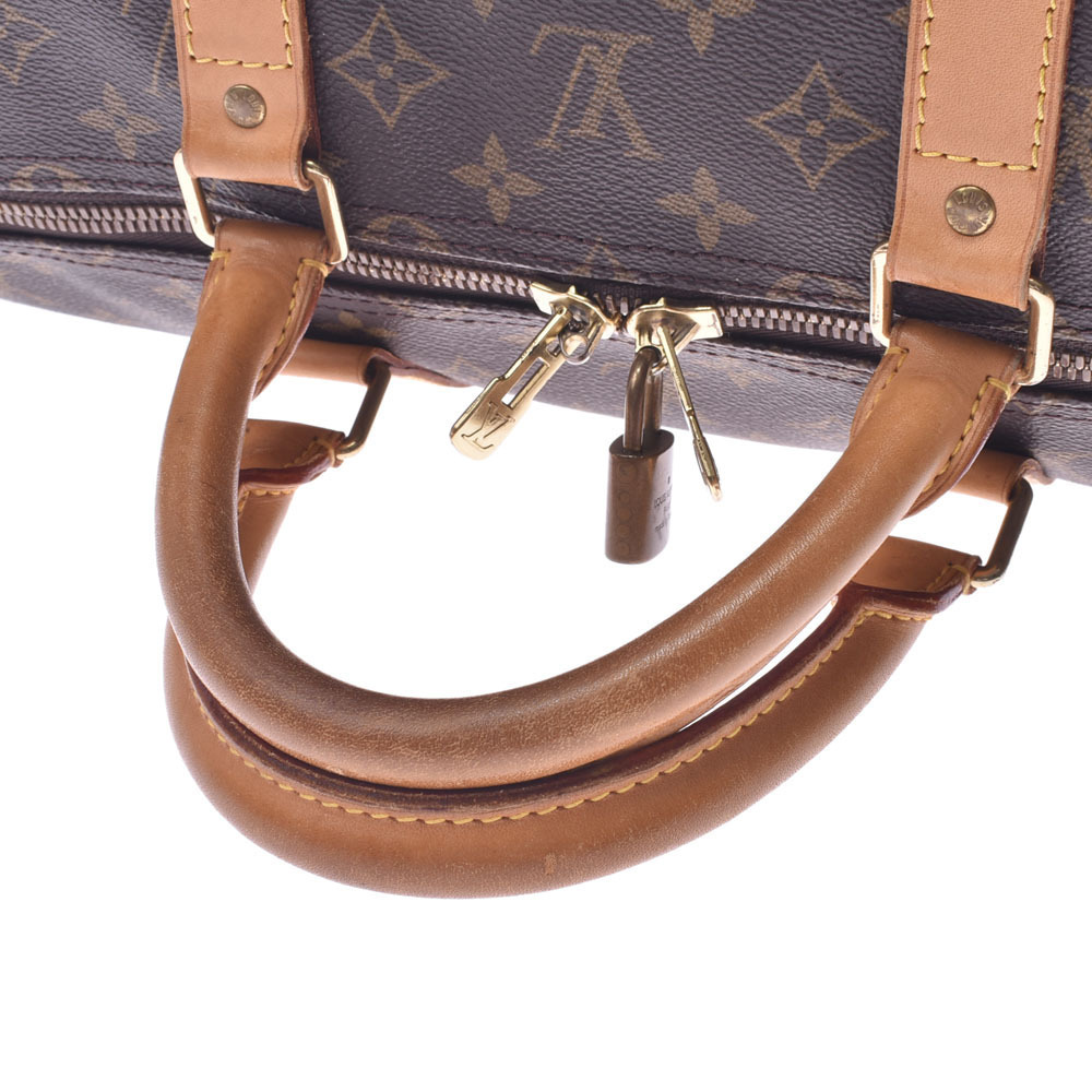 LOUIS VUITTON Monogram Keepall Brown Canvas Boston Bag - Picture 3 of 9